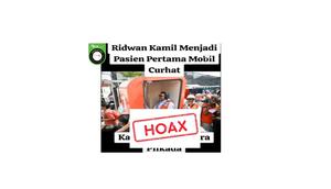 Cek Fakta foto Ridwan Kamil jadi pasien mobil curhat