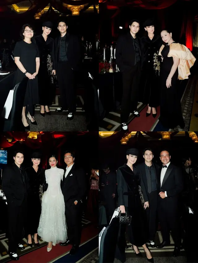 9 Potret Gaya Couple Serba Hitam Luna Maya dan Maxime Bouttier di Tatler Ball 2025, Stylish dan Elegan