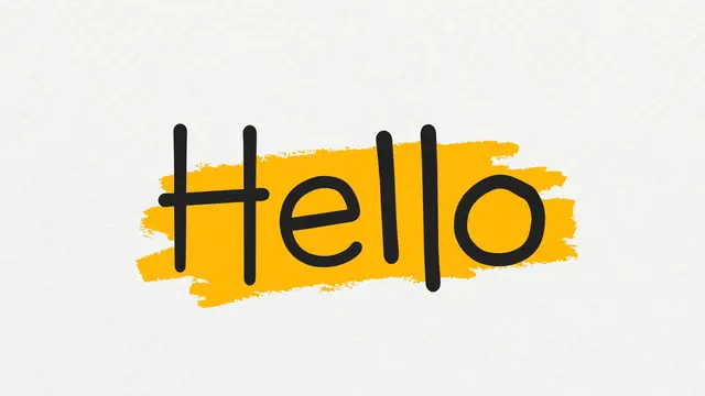 Ilustrasi hello, halo, menyapa, sapaan, kata-kata perkenalan