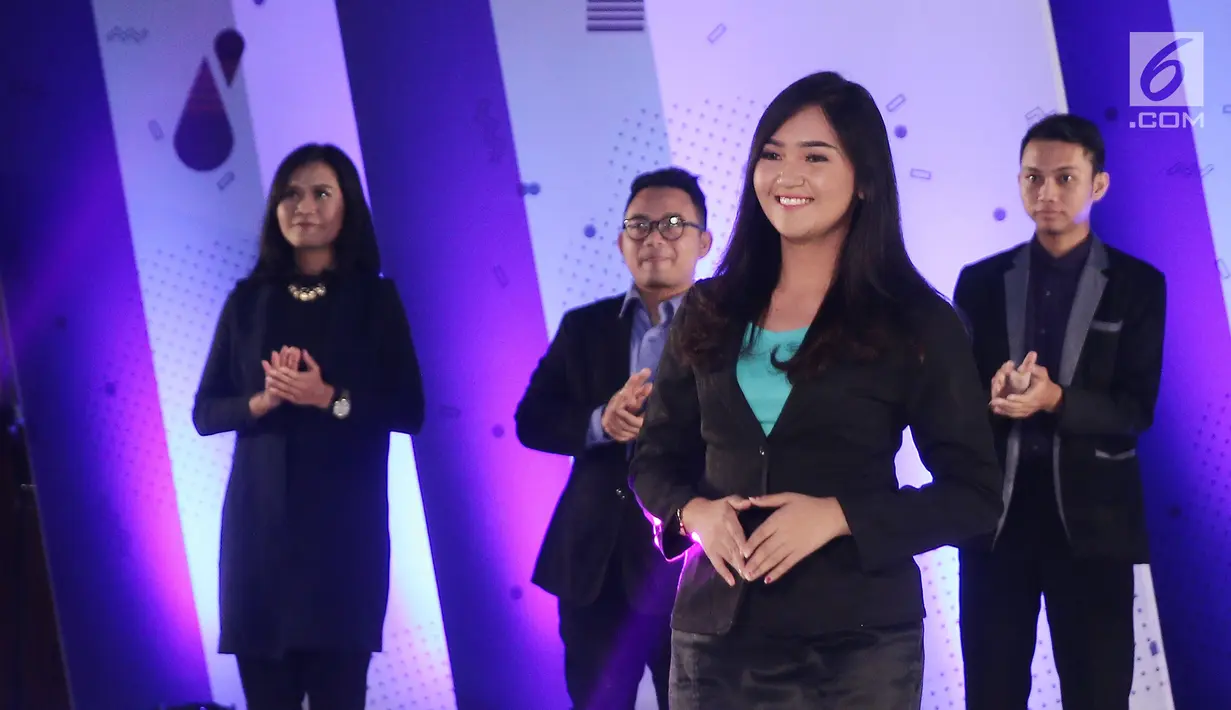 Peserta saat audisi news presenter competition EGTC 2018 di Universitas Negeri Semarang (UNNES), Semarang, Kamis (19/). Audisi news presenter competition EGTC 2018 memenangkan 5 finalis. (Liputan6.com/Herman Zakharia)