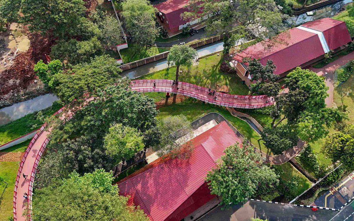 FOTO: Taman Bendera Pusaka Hadirkan Ruang Hijau Terpadu di Jakarta Selatan