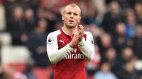 Jack Wilshere bersinar kala dirinya membela Arsenal. Ia digadang-gadang akan mampu menggantikan gelandang andalan The Gunners waktu itu, Cesc Fabregas. Namun di usianya yang baru menginjak 29 tahun, jasanya sudah tak diminati akibat riwayat cedera yang sering dialami. (Foto: AFP/Glyn Kirk)