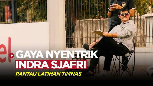Berita Video, momen unik Indra Sjafri saat pantau latihan Timnas Indonesia U-17 pada Rabu (16/8/2023)