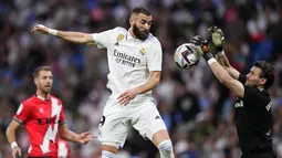 Real Madrid susah payah kalahkan Rayo Vallecano 2-1. (AP Photo/Manu Fernandez)