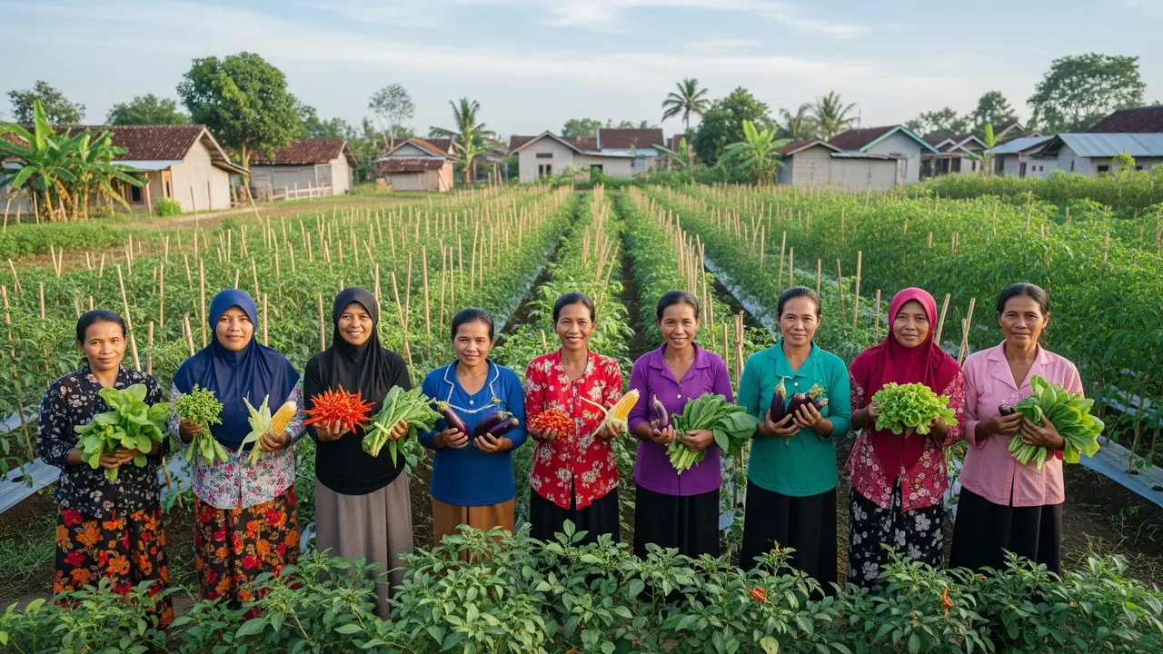 Ide Kebun Sayur Tumpangsari Tradisional untuk Organisasi Ibu-ibu di Desa