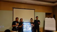 A Metal Project gelar konferensi pers. (Dok.Liputan6 / Azka Rizqon Irawan).