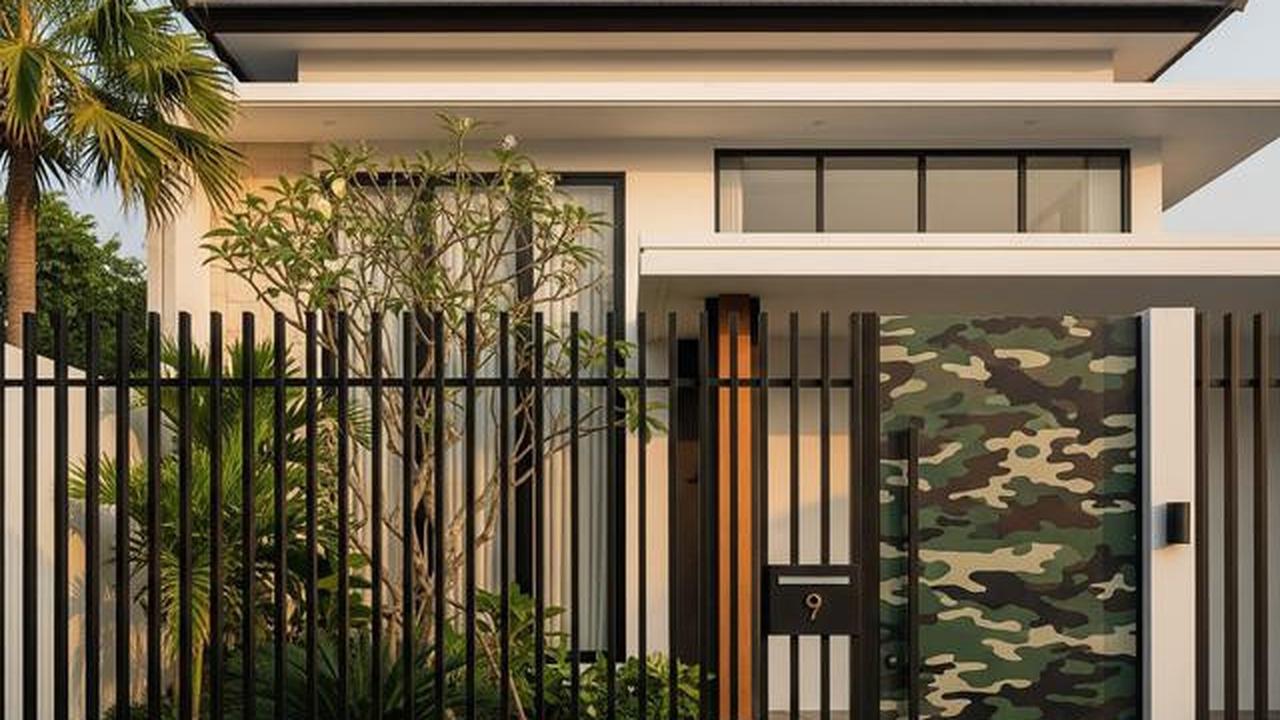 9 Model Pagar Minimalis dengan Pintu Tersembunyi, Aman dan Elegan