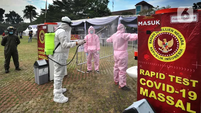 FOTO: BIN Lakukan Rapid Test 800 Warga Pamulang