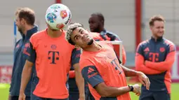 Tanpa membuang waktu, Winger berusia 28 tahun ini langsung bergabung dalam sesi latihan perdana bersama tim. (AFP/Alexandra Beier)