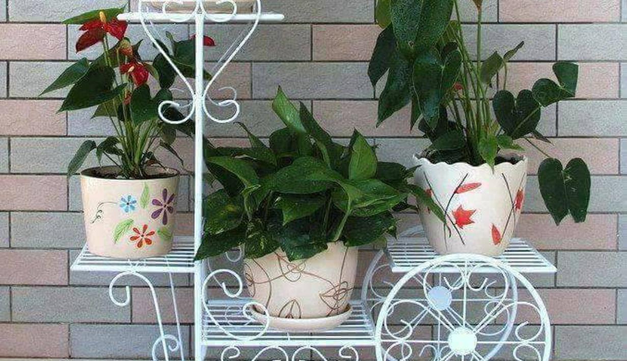 Terbuat Dari Logam - Tempat Pot Bunga Ini Keren & Mengesankan - Fashion