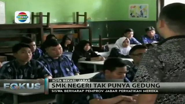 Tak Punya Gedung Sekolah, SMK 12 Bekasi Numpang Belajar di 2 SD