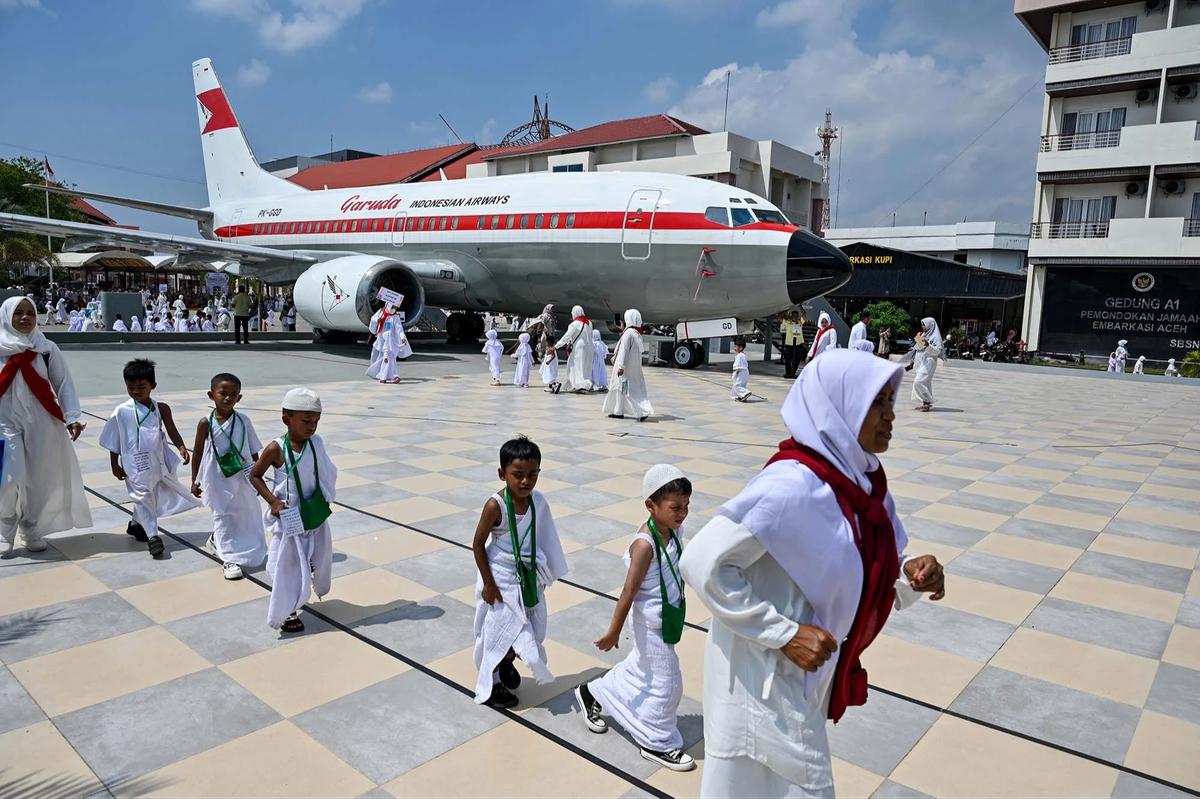 FOTO: Antusias Siswa TK Ikuti Manasik Haji di Banda Aceh