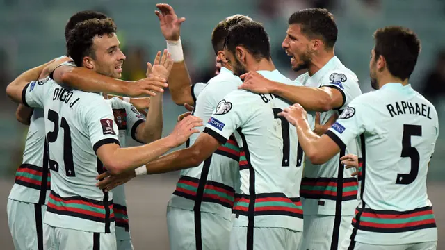 Foto: Bermain Tanpa Cristiano Ronaldo, Portugal Sukses Menang Telak di Laga Keenam Kualifikasi Piala Dunia 2022 Zona Eropa