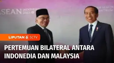 Presiden Joko Widodo menggelar pertemuan bilateral dengan Perdana Menteri Malaysia, Anwar Ibrahim di sela-sela rangkaian kegiatan Konferensi Tingkat Tinggi ke-42 ASEAN.