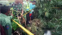 Lokasi ditemukannya jasad korban pembunuhan bocah perempuan SMP kelas III Bodeh Pemalang (Liputan6.com/Fajar Eko Nugroho)