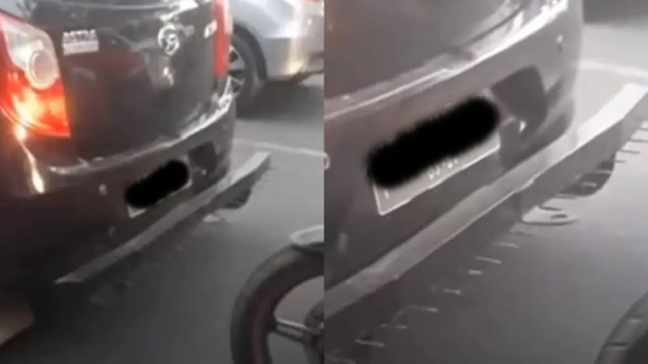 Ayla pakai bumper berduri (Instagram/@gojek24jam)