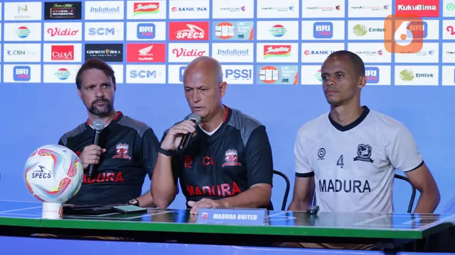Pelatih Madura United Mauricio Souza dan Cleberson Martin de Souza Jelang Lawan Bali United
