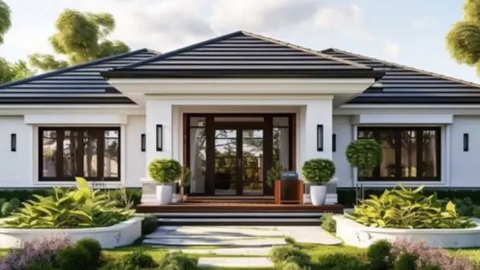 Model Rumah Modern Antik 1 Lantai yang Punya Kesan Keren Plus Nostalgik