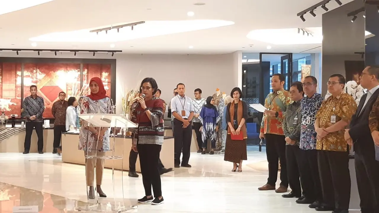 Menteri Keuangan (Menkeu) Sri Mulyani meresmikan website ekspor impor RI yang bernama National Export Dashboard (NED). Dok Merdeka.com/Yayu Agustini