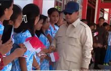 Prabowo Kunjungi Miangas, Janjikan Renovasi Sekolah hingga Bangun Desa Nelayan Modern