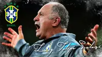 Ilustrasi Luiz Felipe Scolari (Liputan6.com/Sangaji)