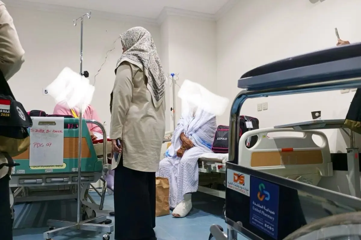 Pasien jemaah haji Indonesia di KKHI Madinah. (dok. Media Center Haji 2026)