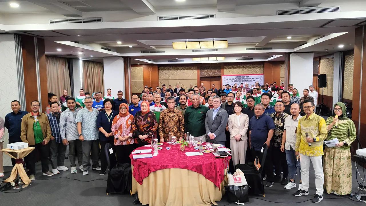 Aspek Indonesia menggelar seminar nasional bertajuk Membangun Kemitraan Hubungan Industrial Sektor Commerce Indonesia di Hotel Balairung, Jakarta Pusat (Istimewa)