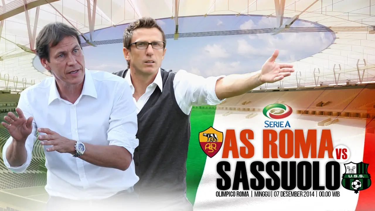Prediksi AS Roma Vs Sassuolo