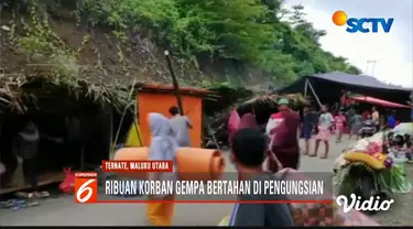 Hampir setiap hari pengungsi memadati posko kesehatan untuk melakukan pengobatan.