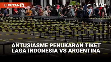Calon Penonton Masih Padati Hari Kedua Tukar Tiket Indonesia VS Argentina