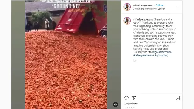 Menuai Kritik, Mahasiswa Seni Buang 31 Ton di Jalanan London