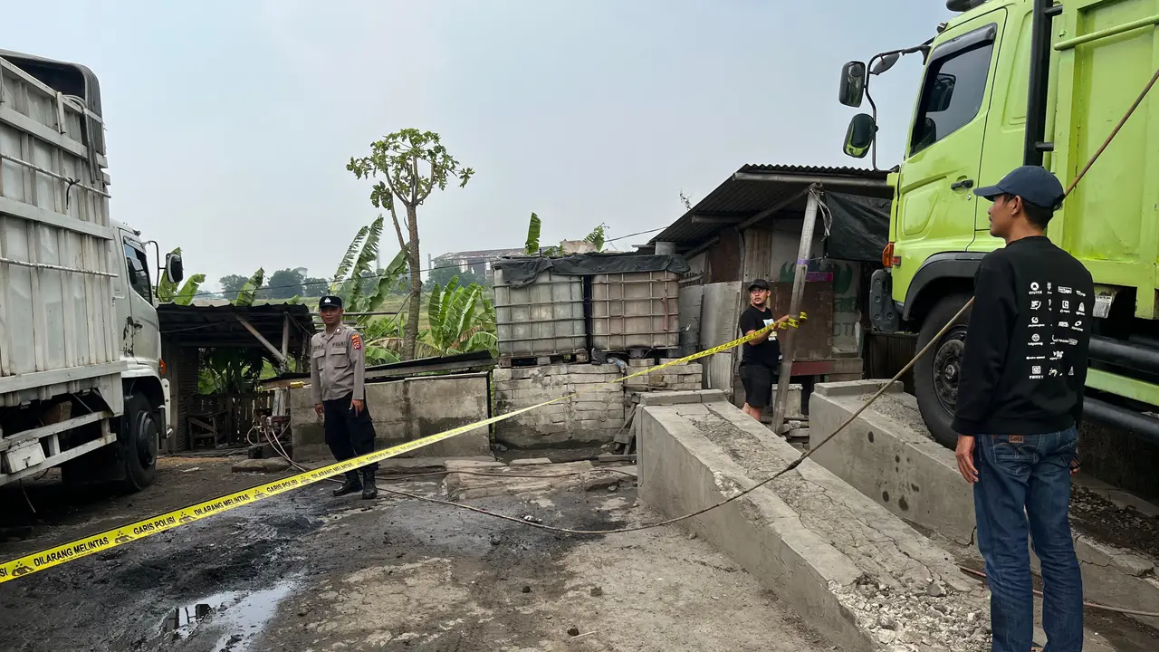 lokasi sopir truk bunuh diri di dalam tronton