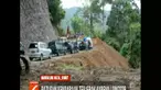 Kemacetan lalu lintas ini akibat longsornya perbukitan di kawasan ini hingga material longsor menutupi badan jalan hingga setinggi lima meter.