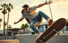 Rekor Unik, Pria Ini Tahan Skateboard di Dagu Selama Lebih dari 1 Jam