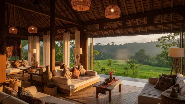 Model Terbuka dengan Pemandangan Alam