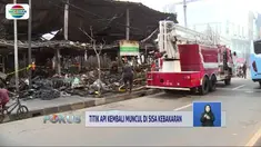 Pada Kamis (7/3) pagi empat titik api kembali muncul di sisa kebakaran Pasar Blok A, Fatmawati, Jakarta Selatan.