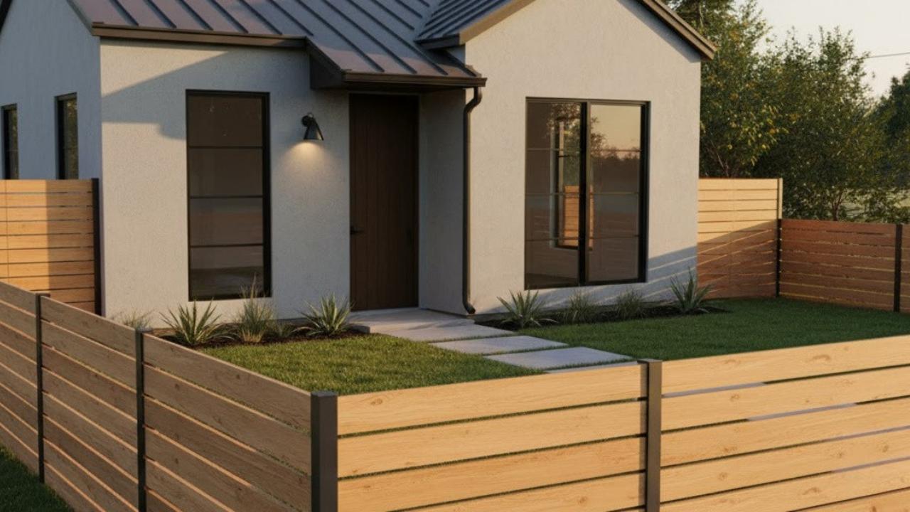 7 Trik Bikin Rumah Sederhana Terlihat Elegan dengan Pagar Kayu Minimalis, Klasik dan Cantik