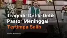 Misa yang disiarkan secara langsung di Ekuador berubah menjadi tragedi, pastor meninggal dunia tertimpa salib kayu! Pastor Patricio Sanchez Molinari meninggal dunia setelah salib kayu berukuran besar tiba-tiba terlepas dari dinding gereja di Guayaquil, Ekuador. Insiden tragis itu terjadi pada Sab...