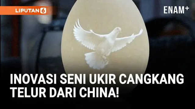 Xu Xibao, seorang pengrajin asal Yantai, Provinsi Shandong, mengembangkan teknik unik mengukir bagian dalam cangkang telur yang rapuh.