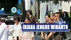 Iriana tidak memberikan keterangan kepada wartawan setelah ia menjenguk Wiranto.