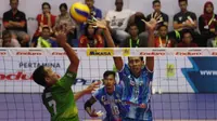 Tim putra Bekasi BVN menumbangkan Jakarta Elektrik PLN 3-2 (16-25, 26-24, 25-19, 14-25, 15-11) dalam laga sengit di GOR Sritex Arena Solo.