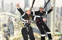 Seru Abis! Potret Felicya Angelista & Caesar Hito Naik Sky Edge di Dubai, Akui Lutut Sampai Lemas