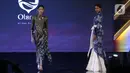 Model membawakan busana Batik Taliabu rancangan karya Eko Tjandra dalam Selaras Wastra saat  Cita & Cipta 2024 Liputan6 x Fimela di Shangrila Hotel, Jakarta, Rabu (31/7/2024). (Liputan6.com/Angga Yuniar)