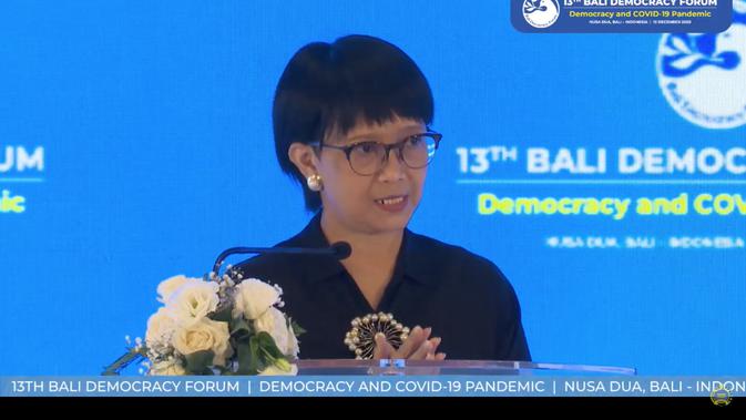 Buka Bali Democracy Forum ke-13, Menlu Retno Tekankan Pentingnya Demokrasi Saat Pandemi COVID-19 - Vimarsana News