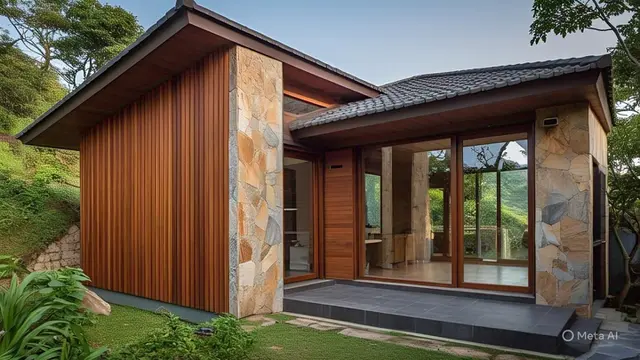 Desain Rumah Islami Semi Modern Bernuansa Hijau dan Asri