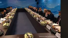 Momen Prabowo Makan Siang Bareng Putin di Vladivoatok Rusia