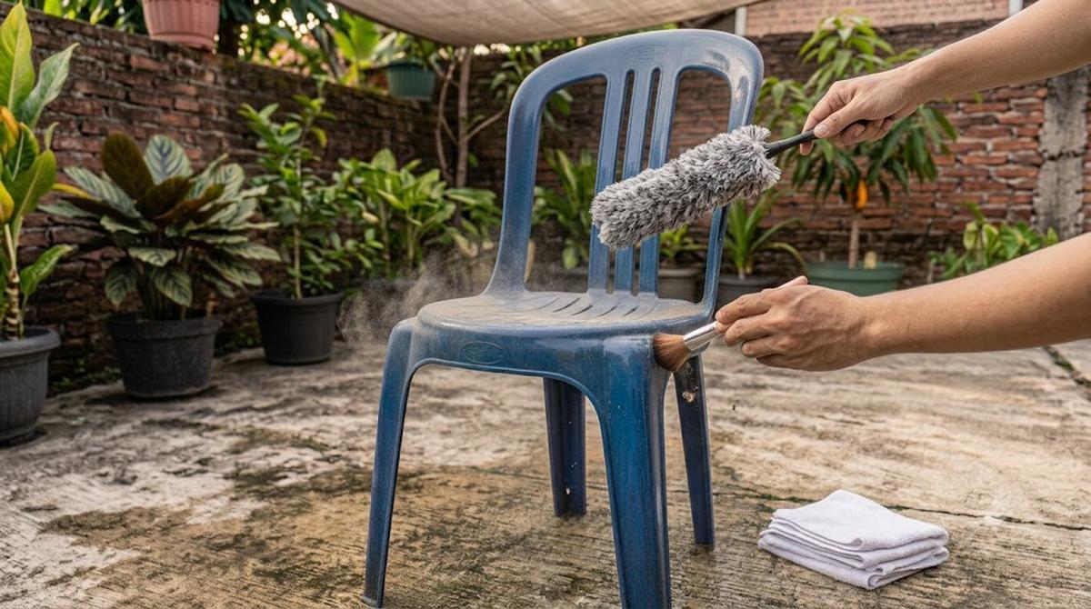 Cara Membersihkan Kursi Plastik Kusam