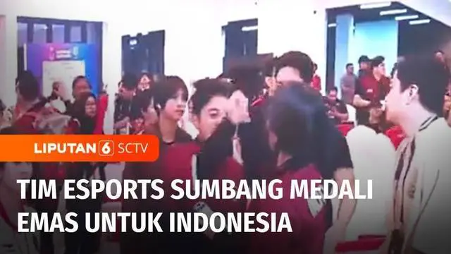 Indonesia meraih medali emas ke-70 di SEA Games 2023 yang dipersembahkan tim e-sports yang berlaga di nomor PUBG mobile, mixed team event.