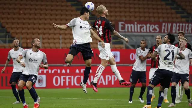 FOTO: AC Milan Taklukkan Bologna di San Siro