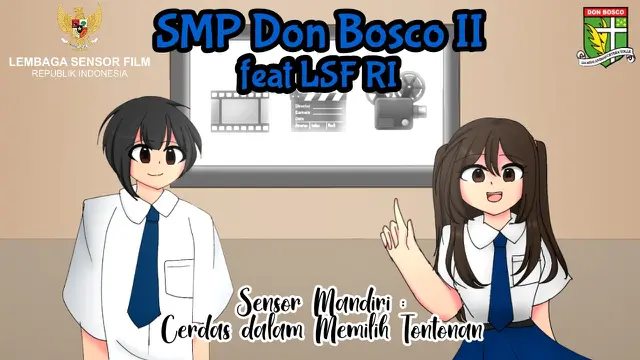Cerdas Memilih Tontonan, SMP Don Bosco 2 Berkolaborasi dengan Lembaga Sensor Film Indonesia